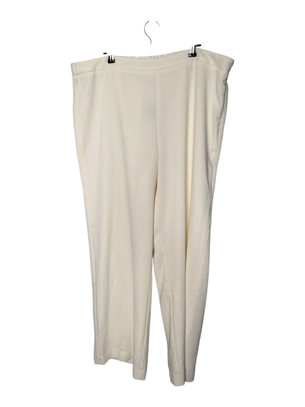 J. Jill Savoy Full-Leg Pants Vanilla Cream Cream White Size 18 New With Tags NWT